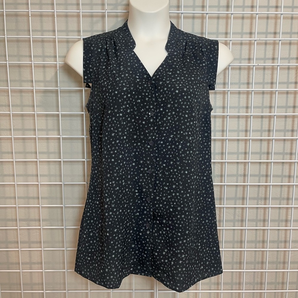 Cabi navy star blouse size M